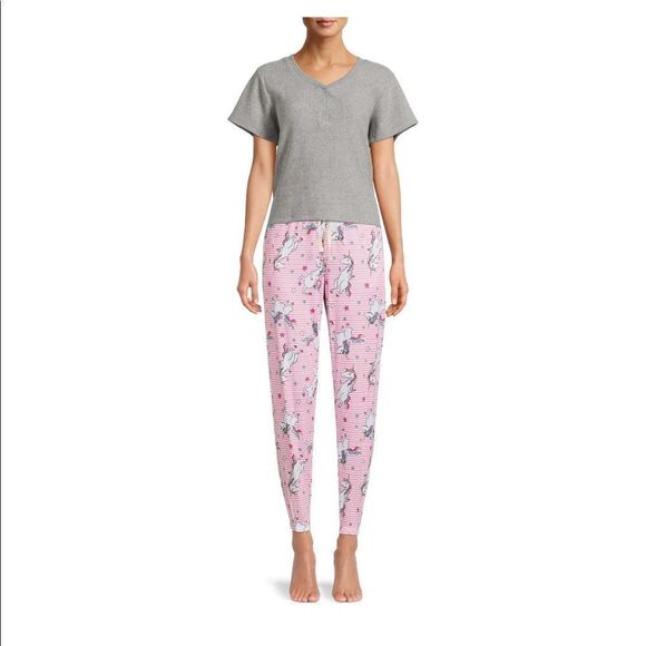 Briefly Stated Womens XL unicorn joggers - Picture 2 of 4